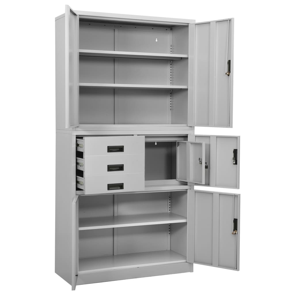 Office Cabinet 90X40X180 Cm Steel