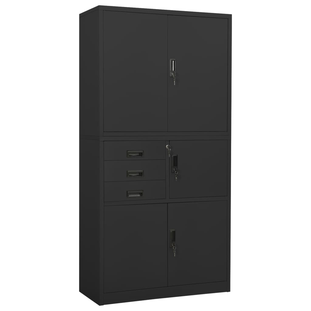 Office Cabinet 90X40X180 Cm Steel