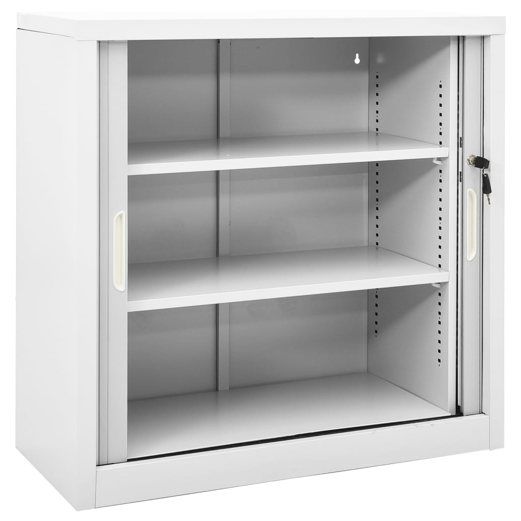 Sliding Door Cabinet 90X40X90 Cm Steel
