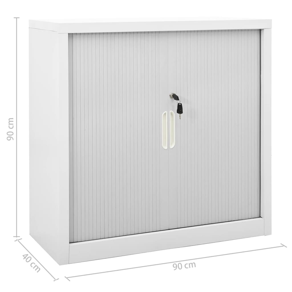 Sliding Door Cabinet 90X40X90 Cm Steel