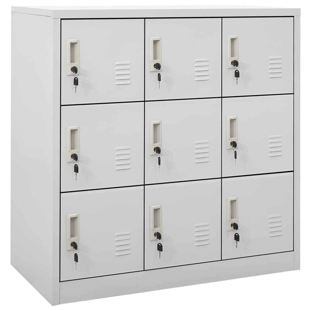 Locker Cabinets 2 Pcs 90X45X92.5 Cm Steel