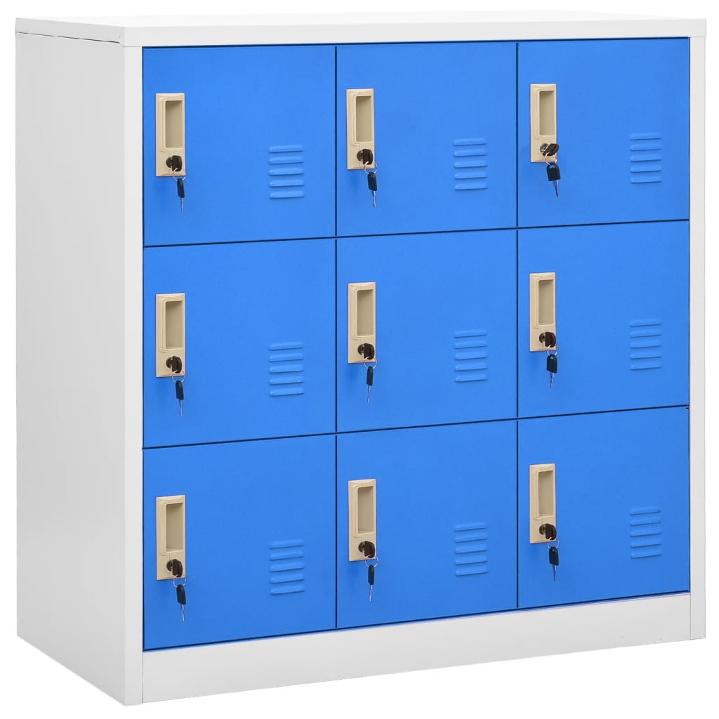 Locker Cabinets 2 Pcs 90X45X92.5 Cm Steel