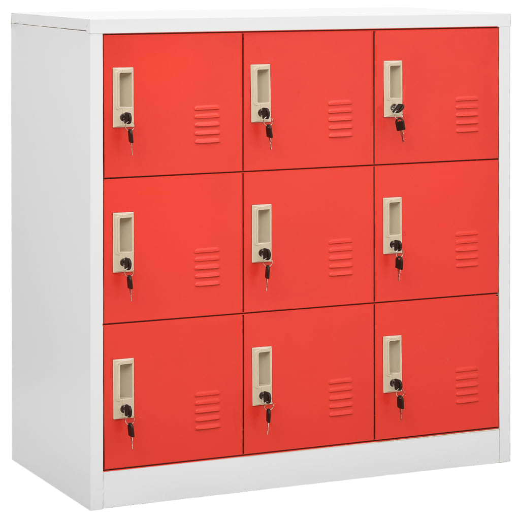 Locker Cabinets 2 Pcs 90X45X92.5 Cm Steel