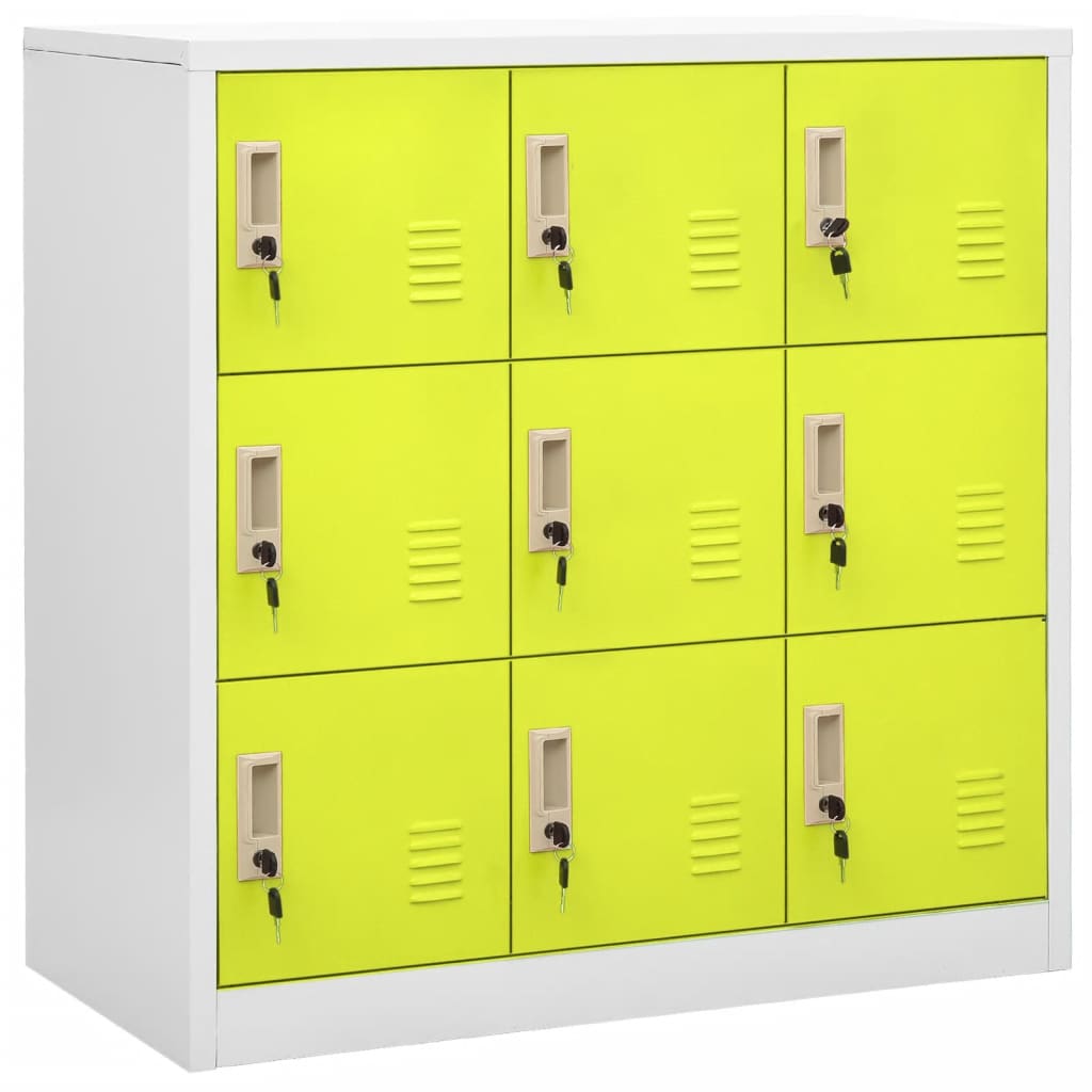 Locker Cabinets 2 Pcs 90X45X92.5 Cm Steel