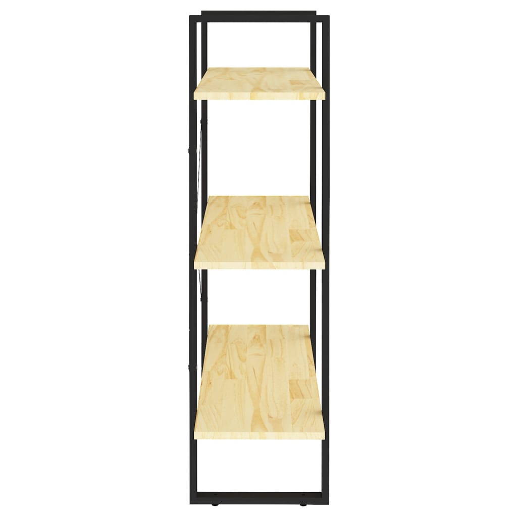 3-Tier Book Cabinet 80X30X Solid Pine