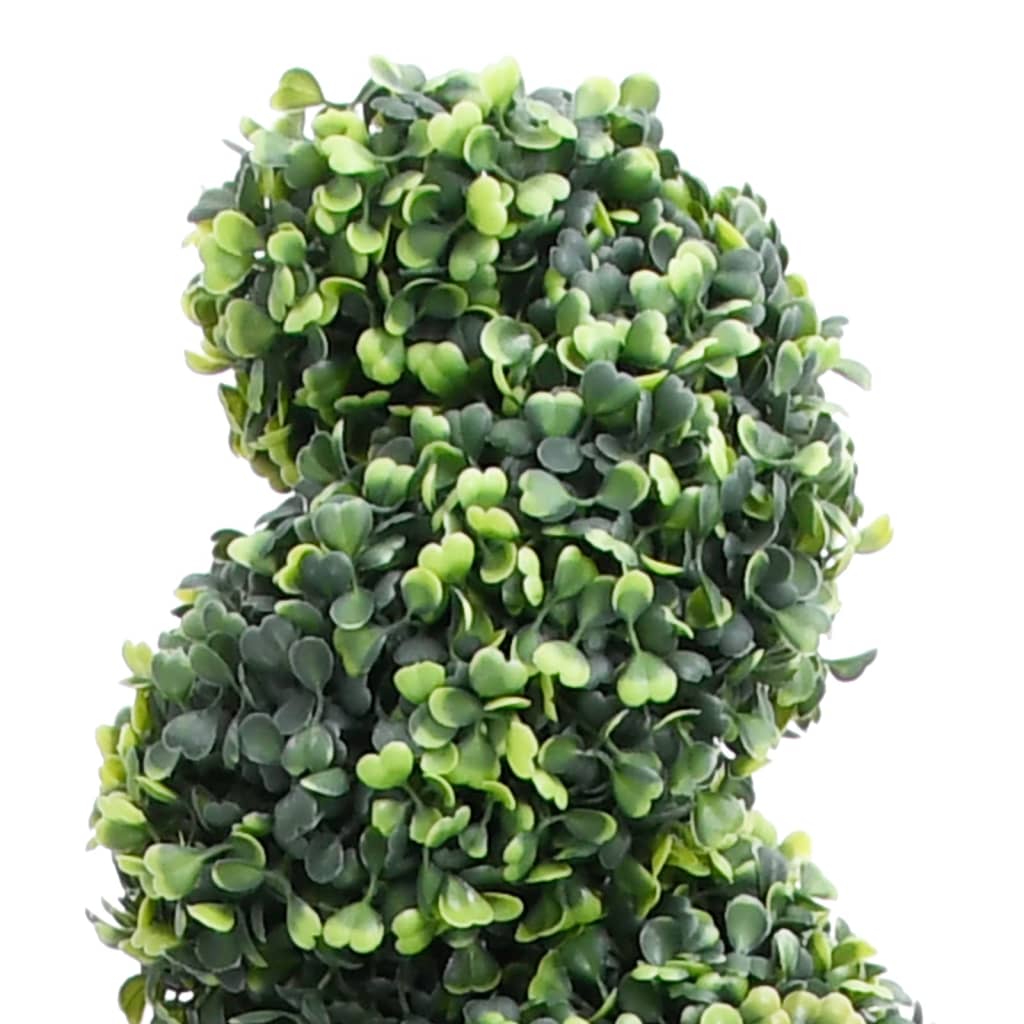 Artificial Boxwood Spiral Plant With Pot Green 59 Cm