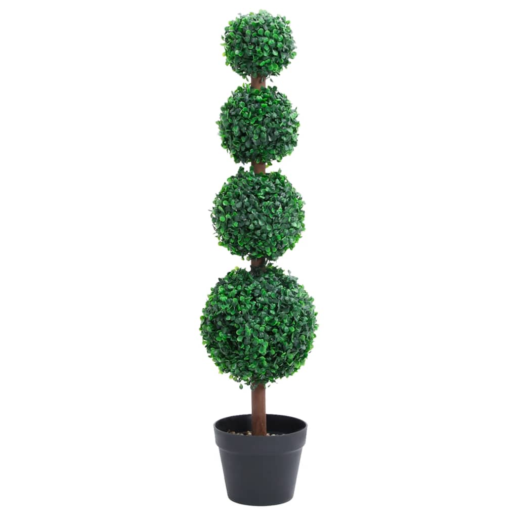 Artificial Boxwood Plant With Pot Ball Shaped Green 50 Cm