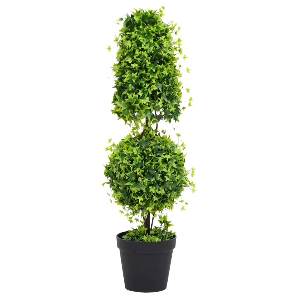 Artificial Boxwood Plant With Pot Ball Shaped Green 50 Cm