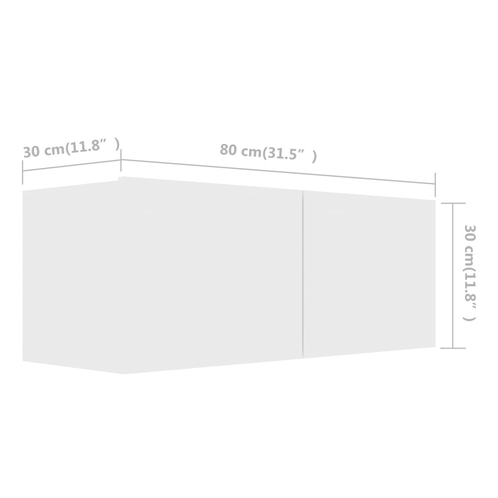 4 Piece Tv Cabinet Set Engineered Wood