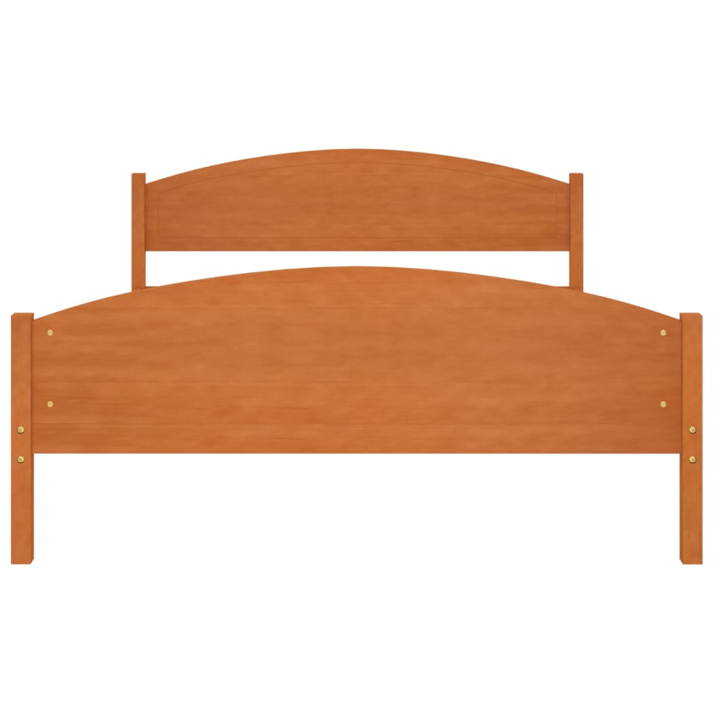 Bed Frame Without Mattress Solid Pine Wood 160X200Cm
