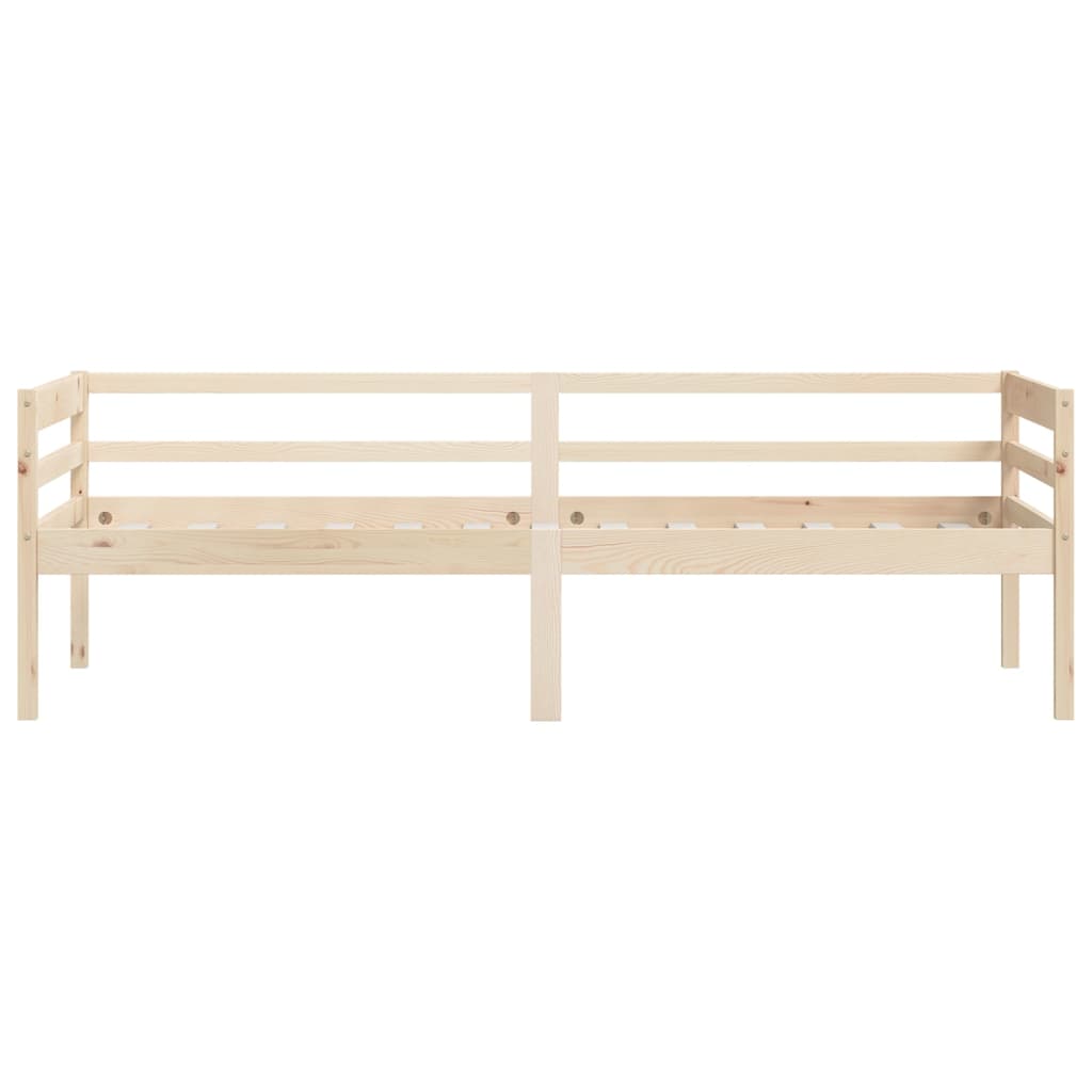 Bed Frame Without Mattress Solid Pinewood 90X200 Cm