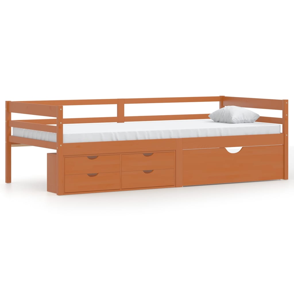 Bed Frame With Storage Without Mattress 90X200 Cm