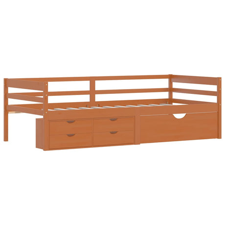 Bed Frame With Storage Without Mattress 90X200 Cm