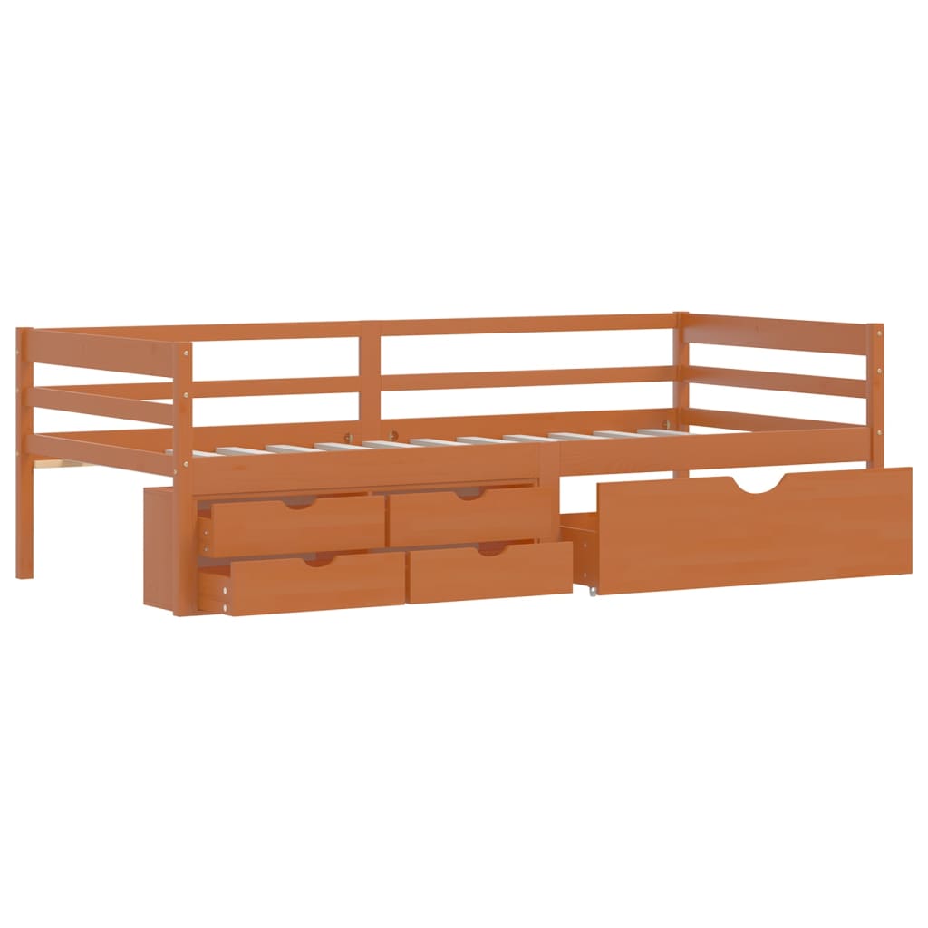 Bed Frame With Storage Without Mattress 90X200 Cm