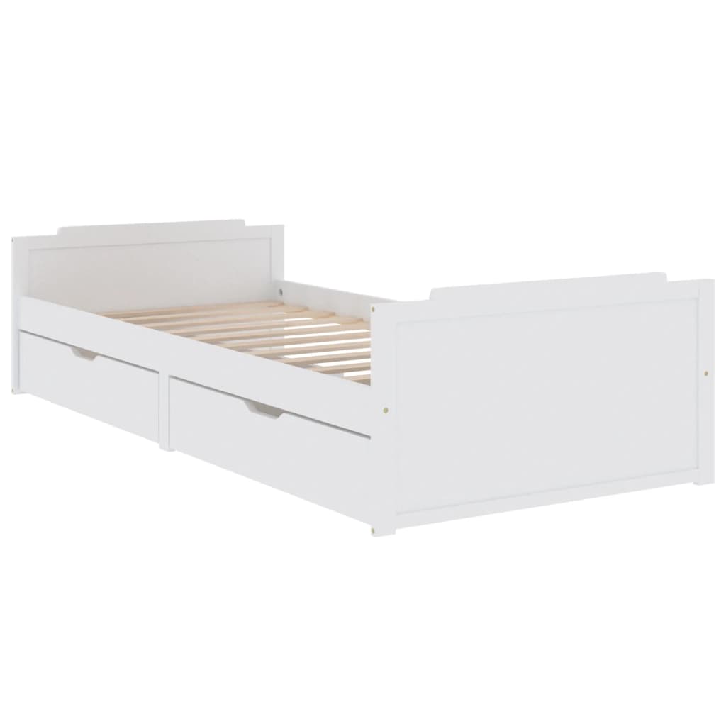 Bed Frame Without Mattress Solid Wood Pine 90X200 Cm