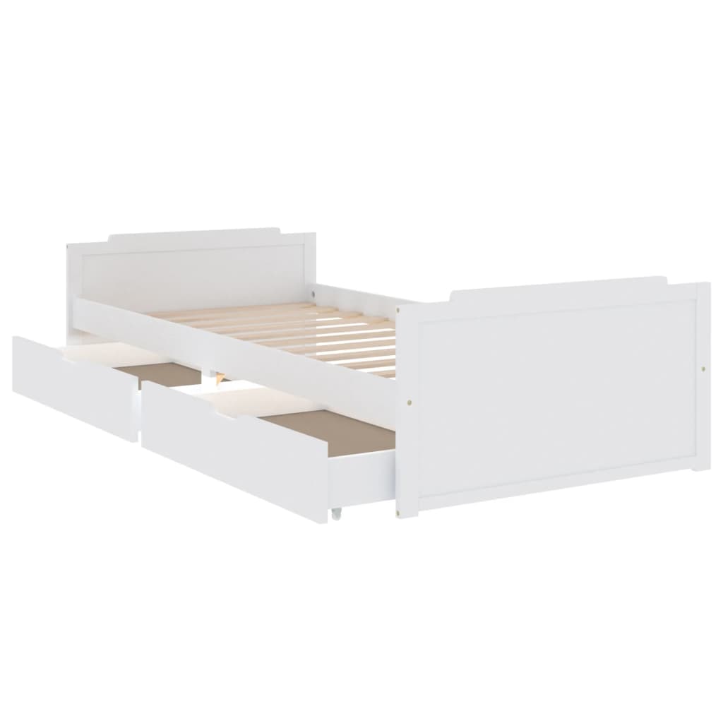 Bed Frame Without Mattress Solid Wood Pine 90X200 Cm