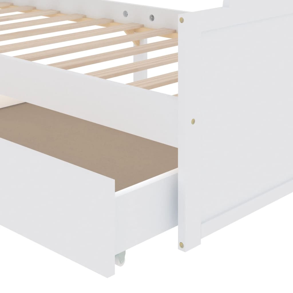 Bed Frame Without Mattress Solid Wood Pine 90X200 Cm