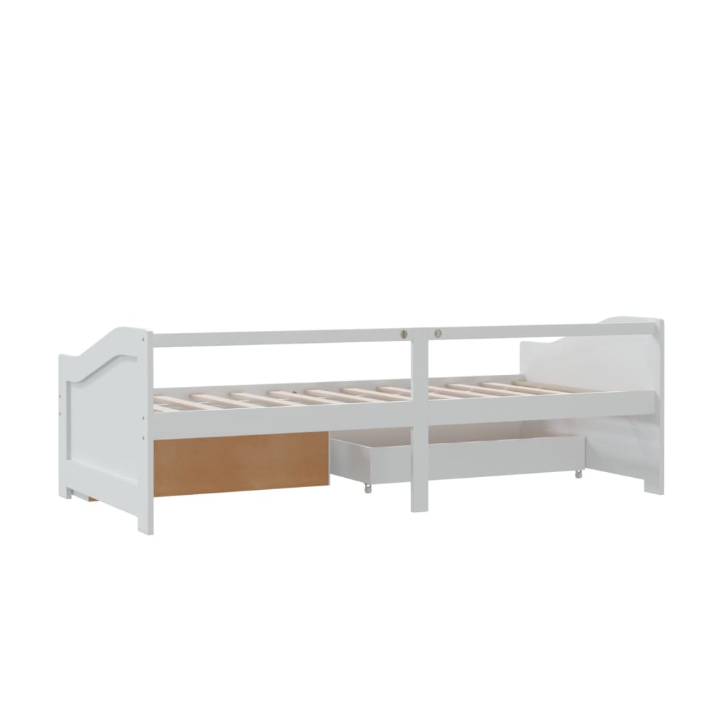 3-Seater Day Bed Without Mattress Solid Pinewood 90X200Cm