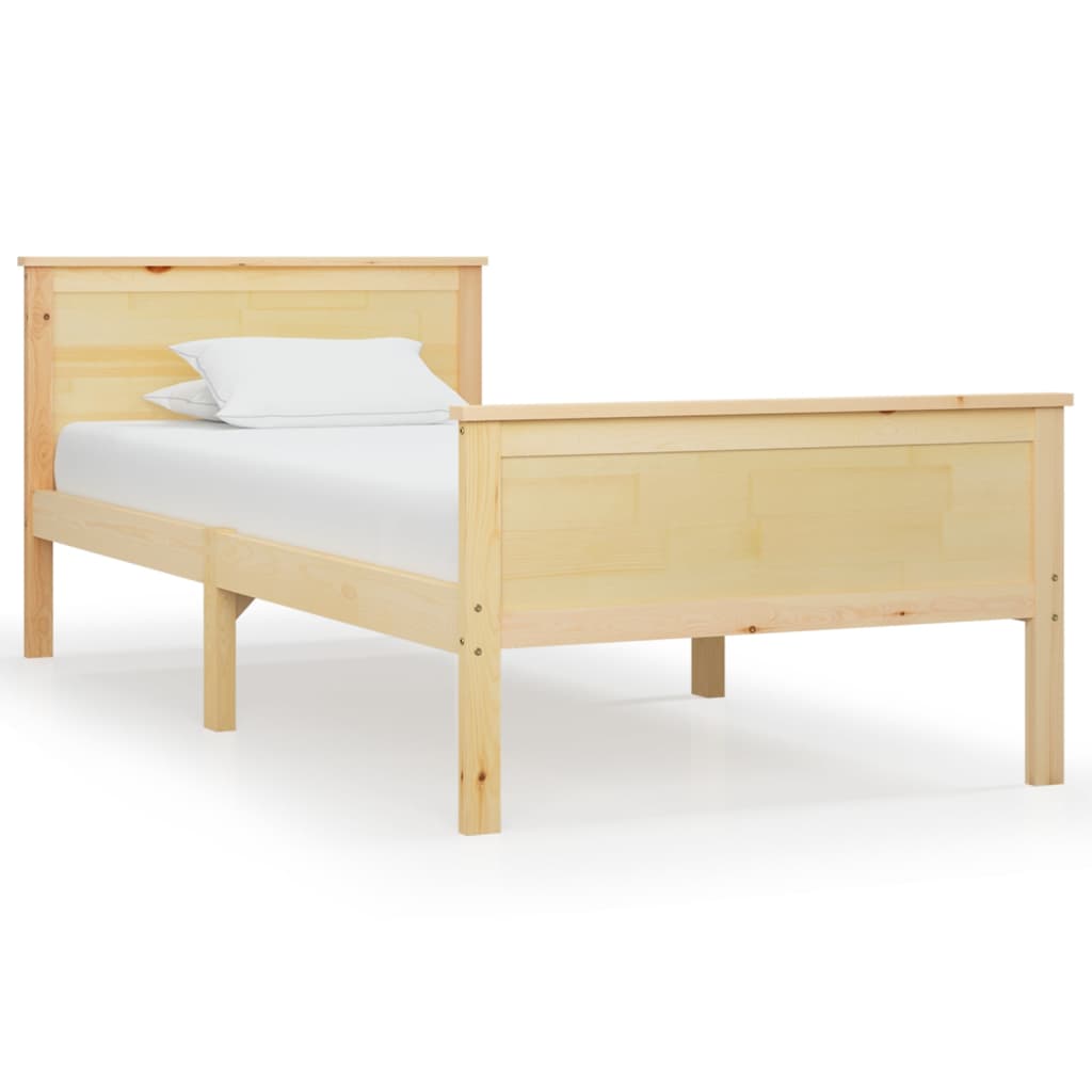Bed Frame Without Mattress Solid Wood Pine