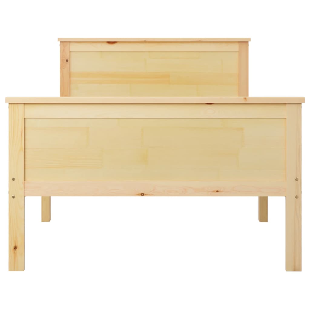 Bed Frame Without Mattress Solid Wood Pine