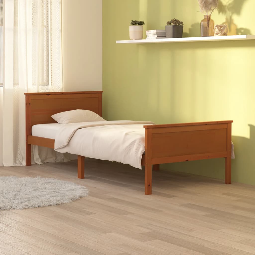 Bed Frame Without Mattress Solid Wood Pine