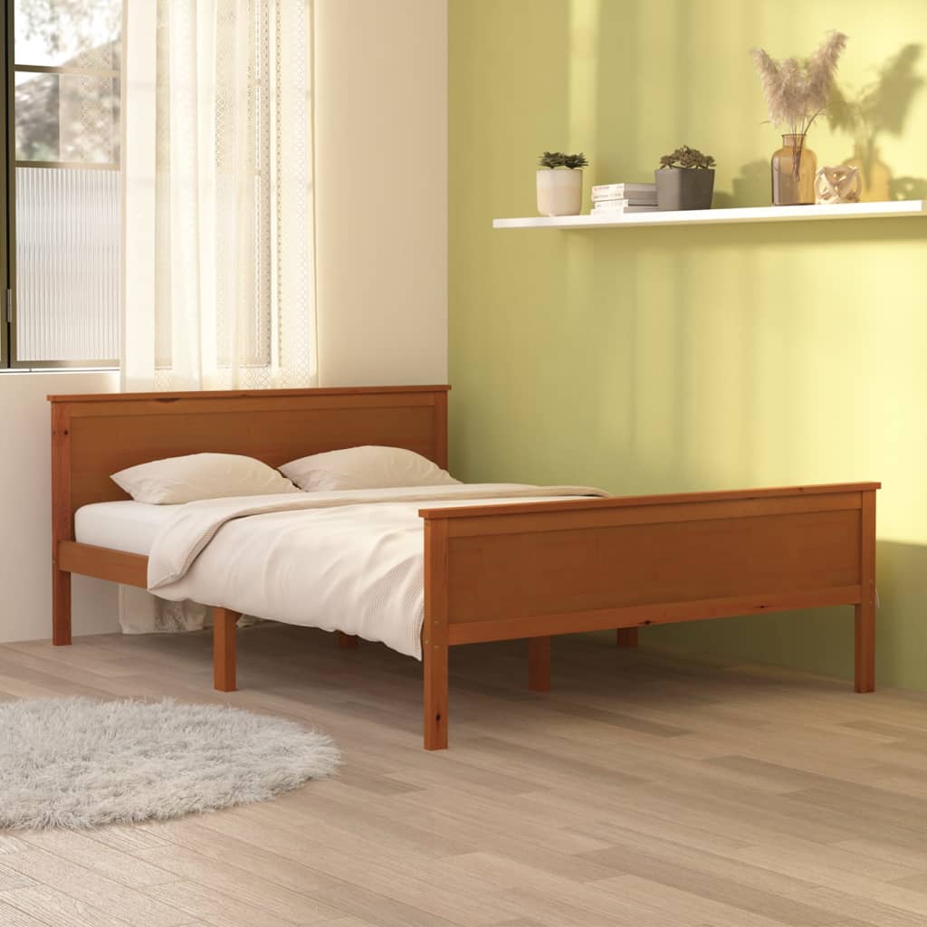 Bed Frame Without Mattress Solid Wood Pine