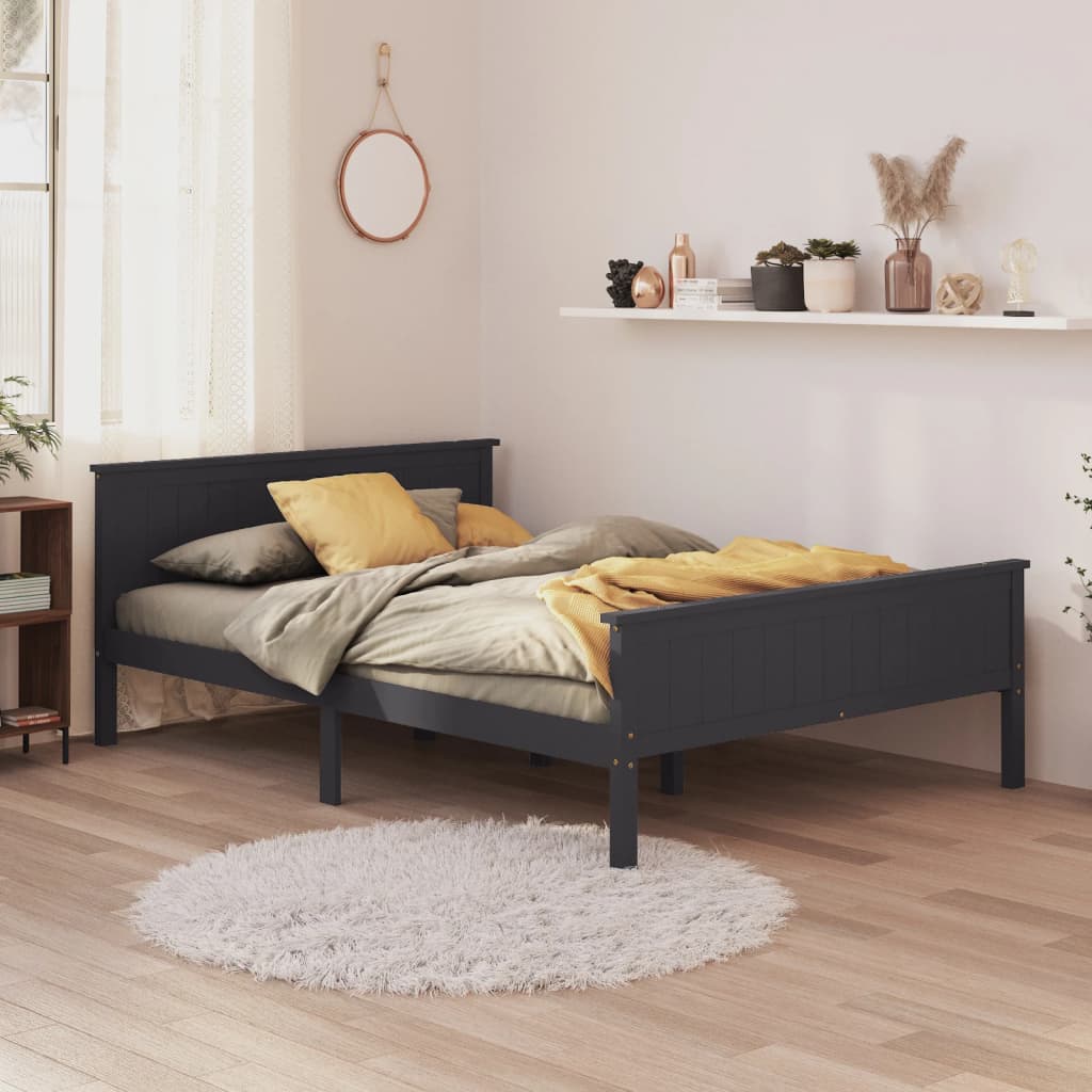 Bed Frame Without Mattress Solid Wood Pine