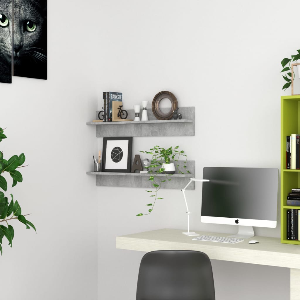 Wall Shelf 4 Pcs 80X11.5X18 Cm Engineered Wood