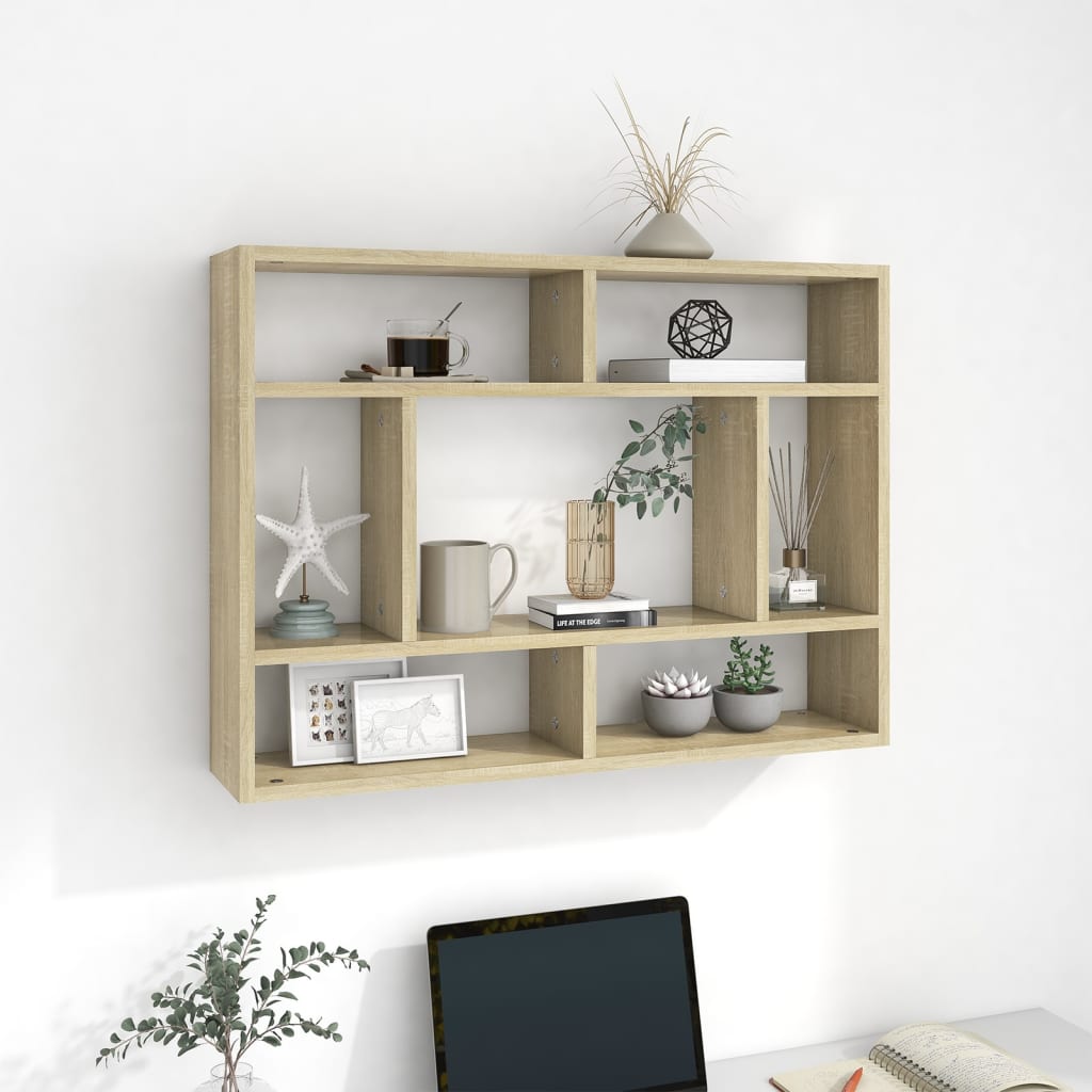 Wall Shelf 75X16X55 Cm Engineered Wood