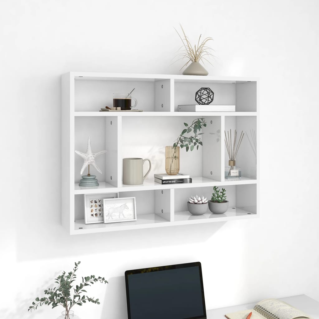 Wall Shelf 75X16X55 Cm Engineered Wood