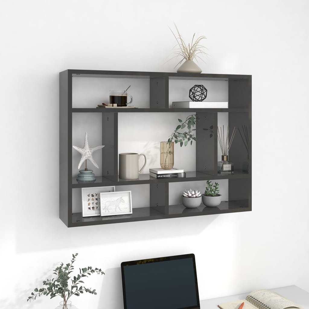 Wall Shelf 75X16X55 Cm Engineered Wood