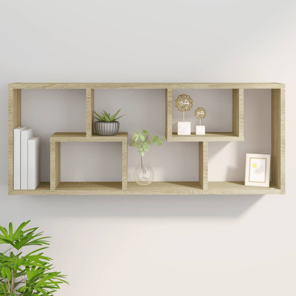 Wall Shelf 36X16X90 Cm Engineered Wood
