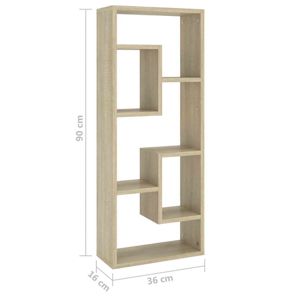 Wall Shelf 36X16X90 Cm Engineered Wood