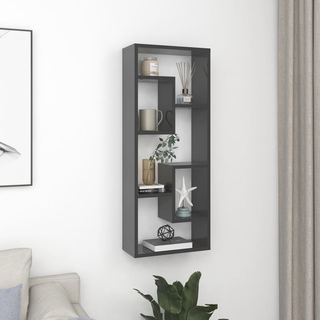 Wall Shelf 36X16X90 Cm Engineered Wood