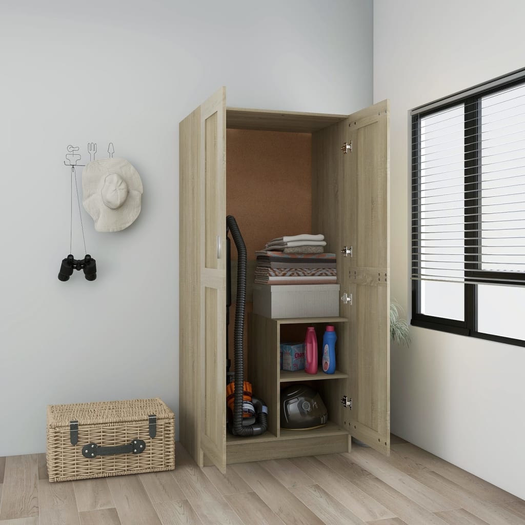 Wardrobe 82.5X51.5X180 Cm Engineered Wood