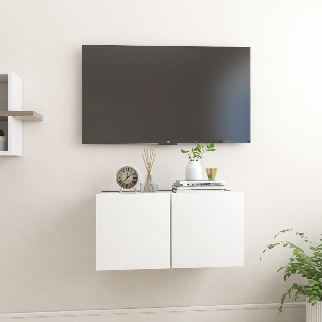 2 Piece Hanging Tv Cabinet Set 60X30X30 Cm