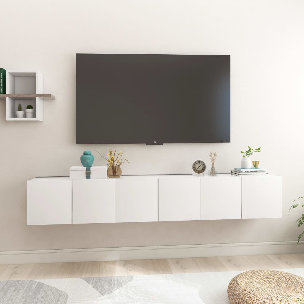 2 Piece Hanging Tv Cabinet Set 60X30X30 Cm