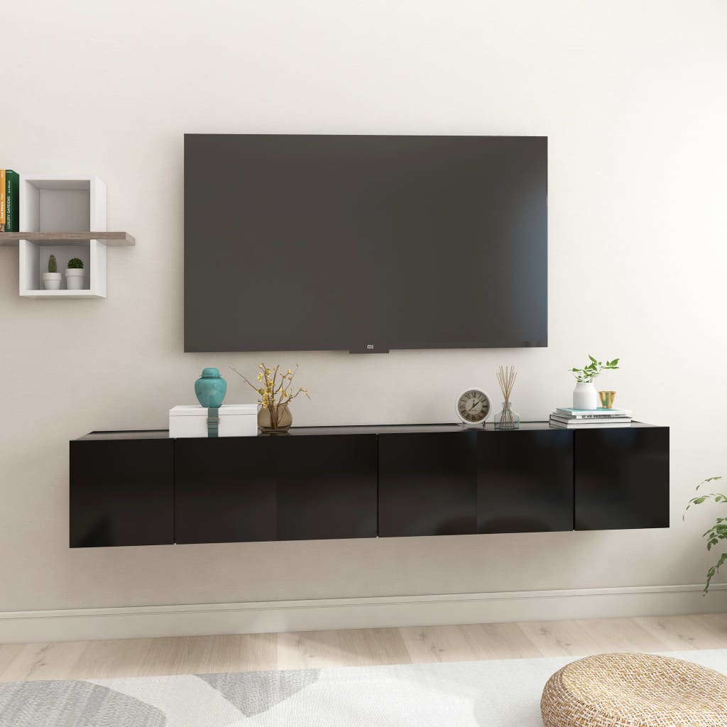 2 Piece Hanging Tv Cabinet Set 60X30X30 Cm
