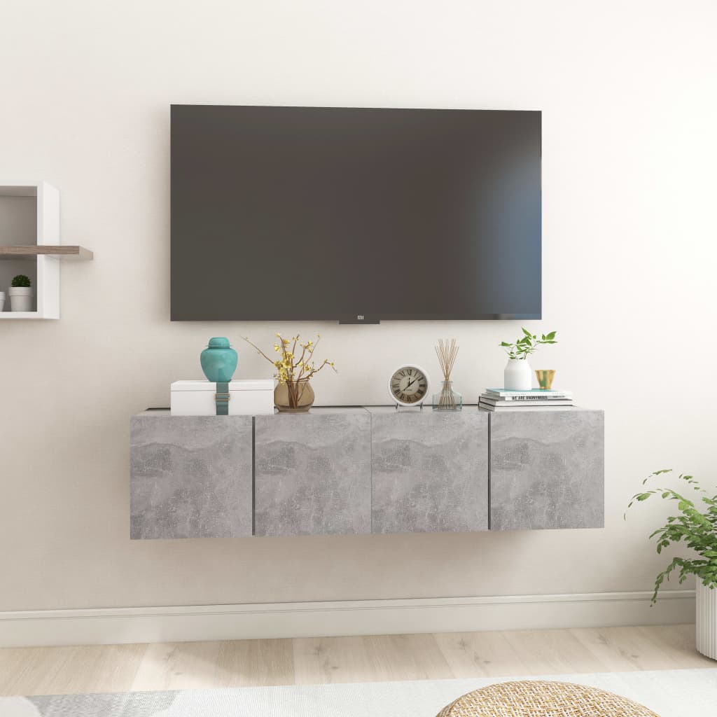 2 Piece Hanging Tv Cabinet Set 60X30X30 Cm