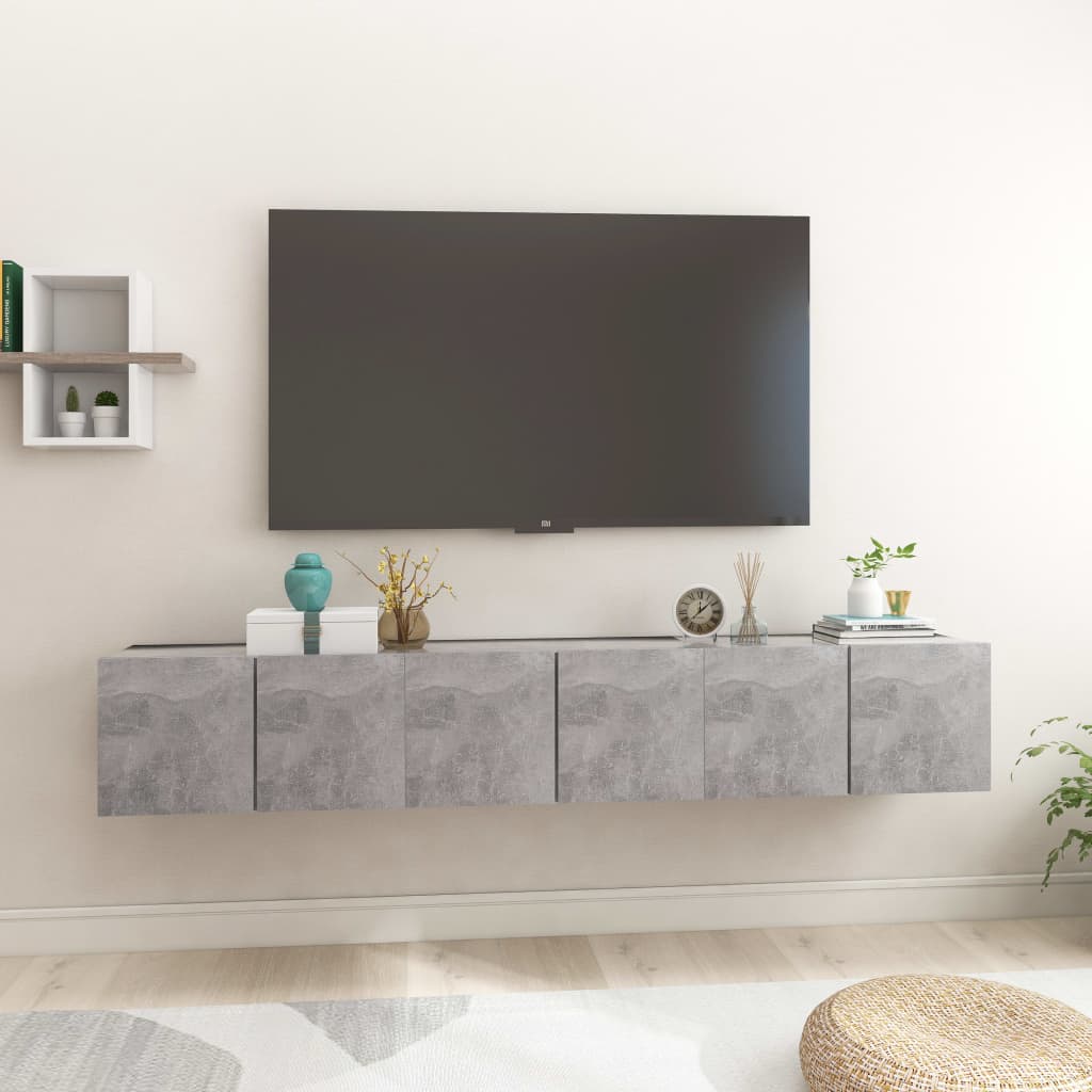 2 Piece Hanging Tv Cabinet Set 60X30X30 Cm