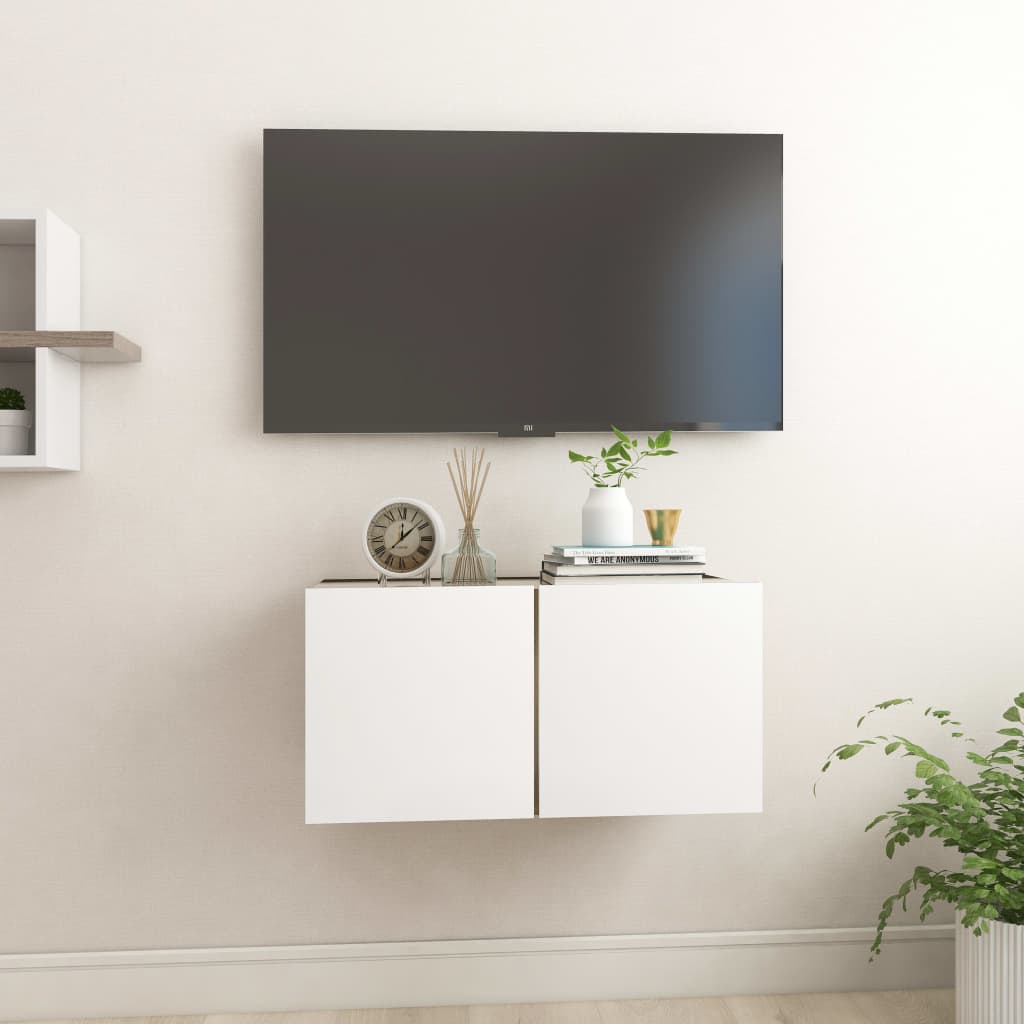 2 Piece Hanging Tv Cabinet Set 60X30X30 Cm