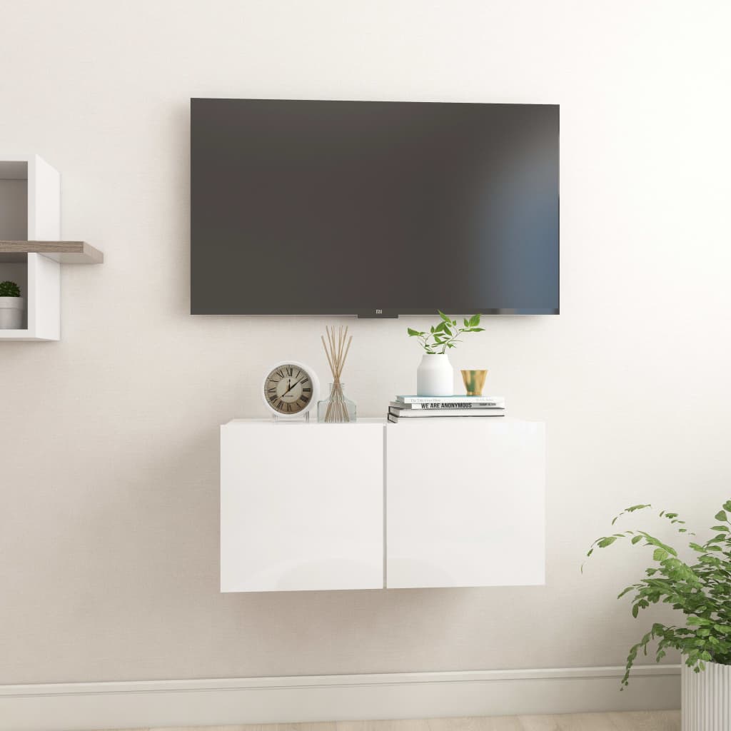 2 Piece Hanging Tv Cabinet Set 60X30X30 Cm
