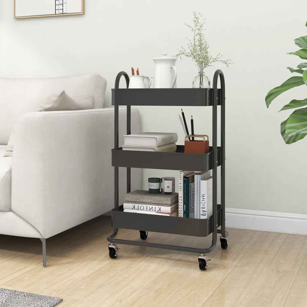 3-Tier Trolley 43X34X79 Cm Steel