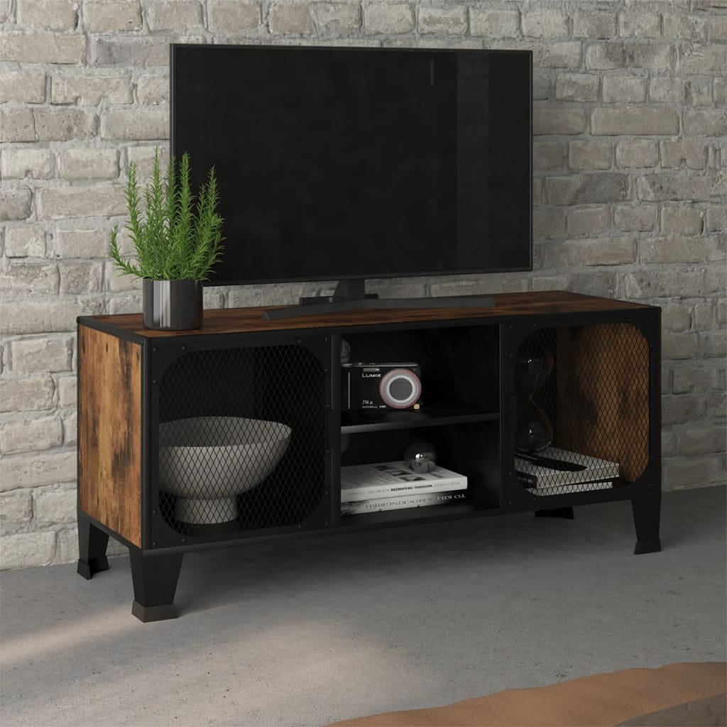 Tv Cabinet 105X36X47 Cm Metal And Mdf
