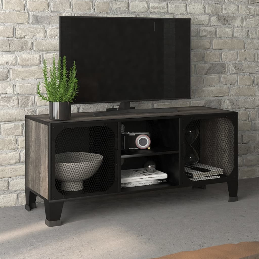 Tv Cabinet 105X36X47 Cm Metal And Mdf