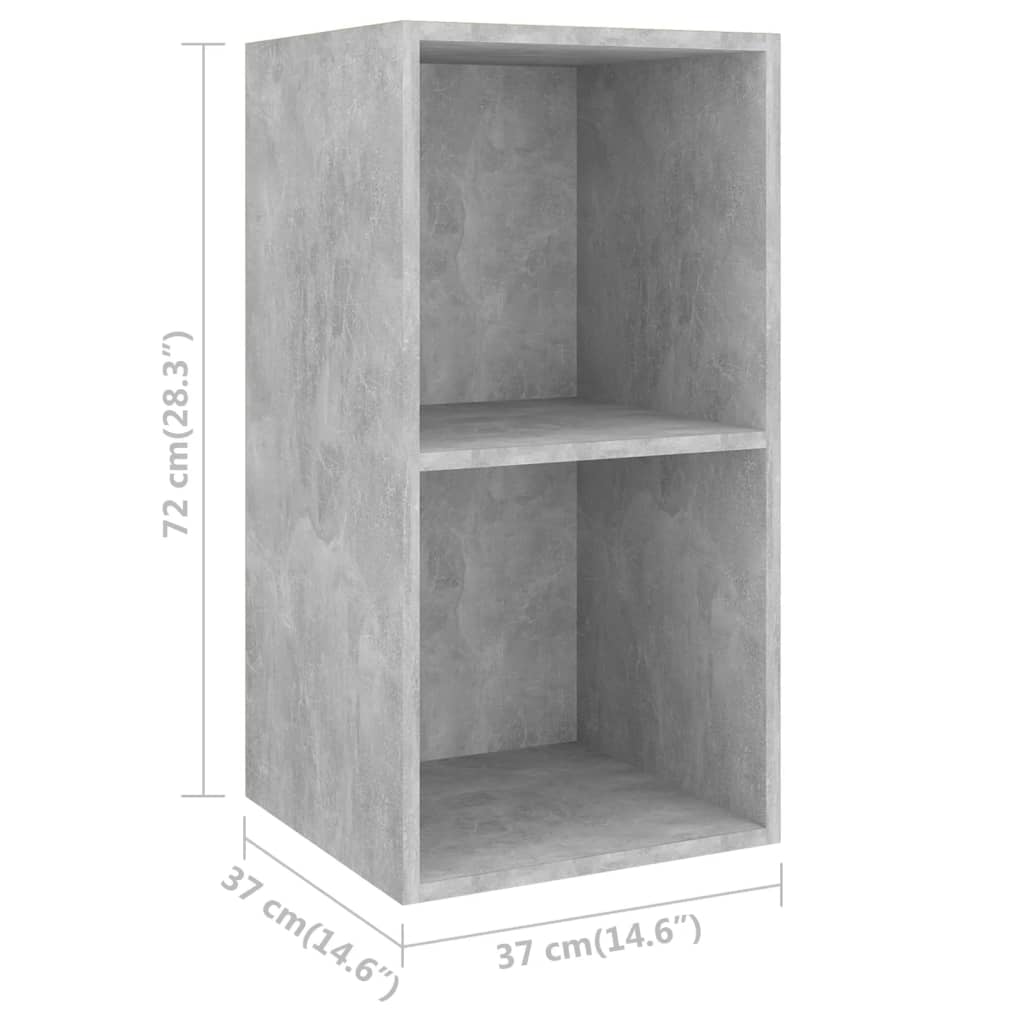 Wall-Mounted Tv Cabinets 4 Pcs Engineered Wood