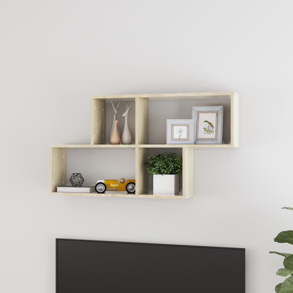 Wall Shelf 100X18X53 Cm Engineered Wood