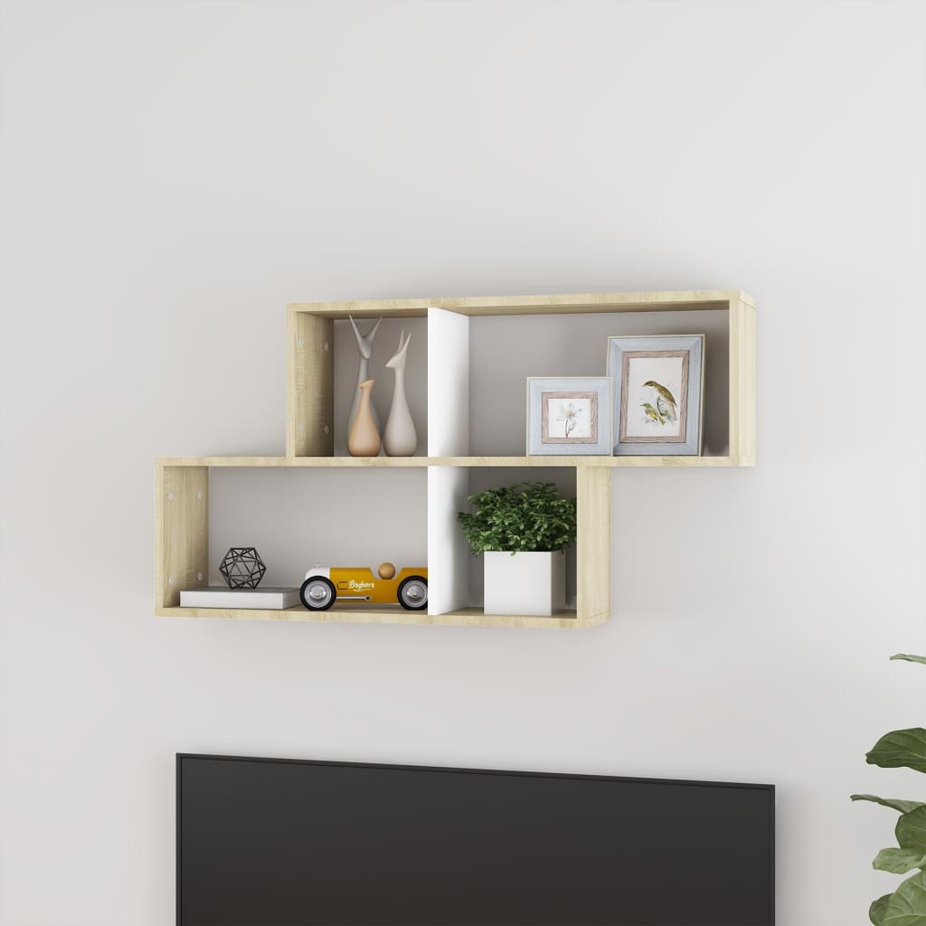 Wall Shelf 100X18X53 Cm Engineered Wood