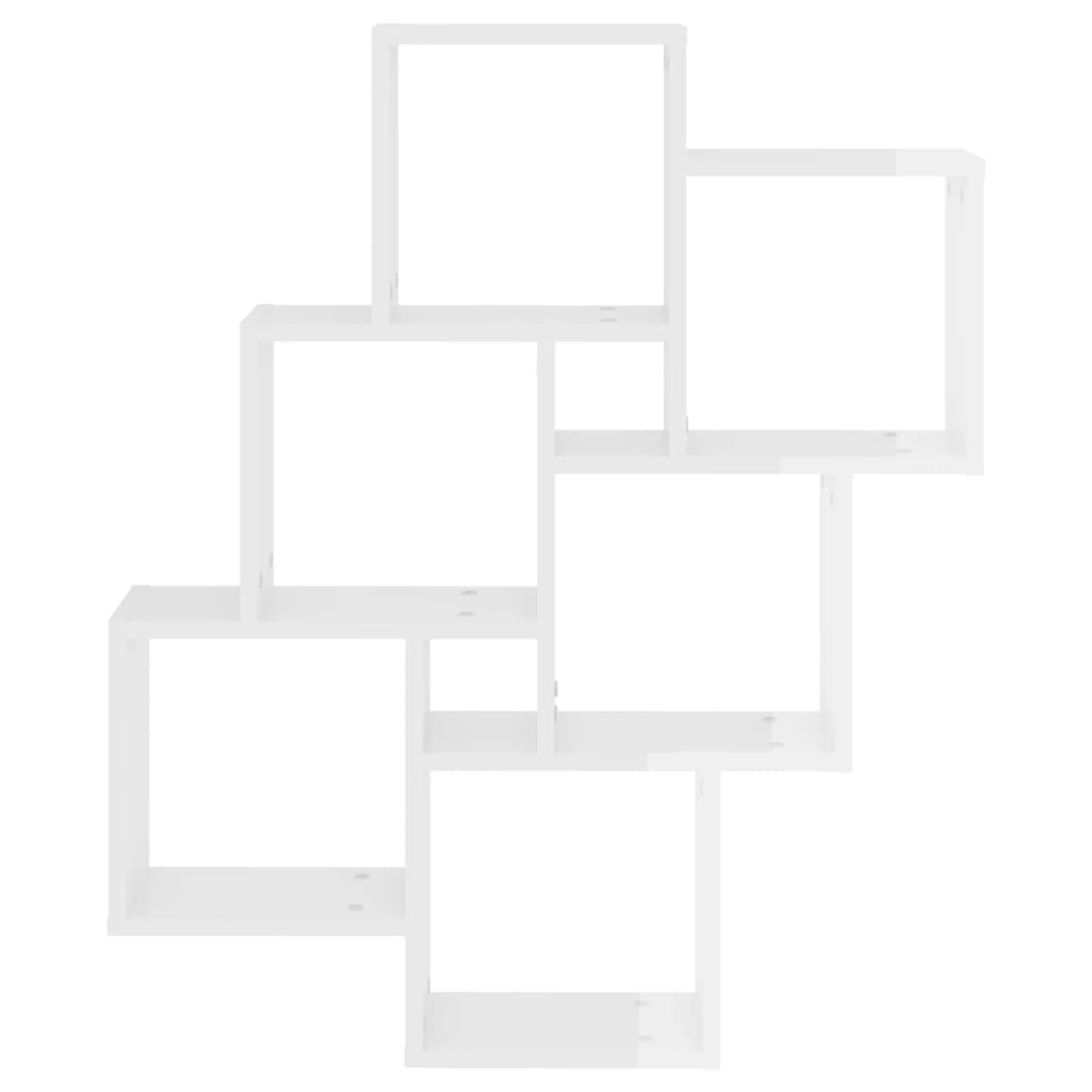 Wall Cube Shelf 78X15X93 Cm Engineered Wood