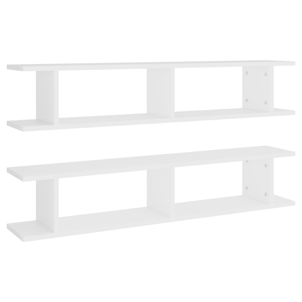 Wall Shelf 2 Pcs Engineered Wood